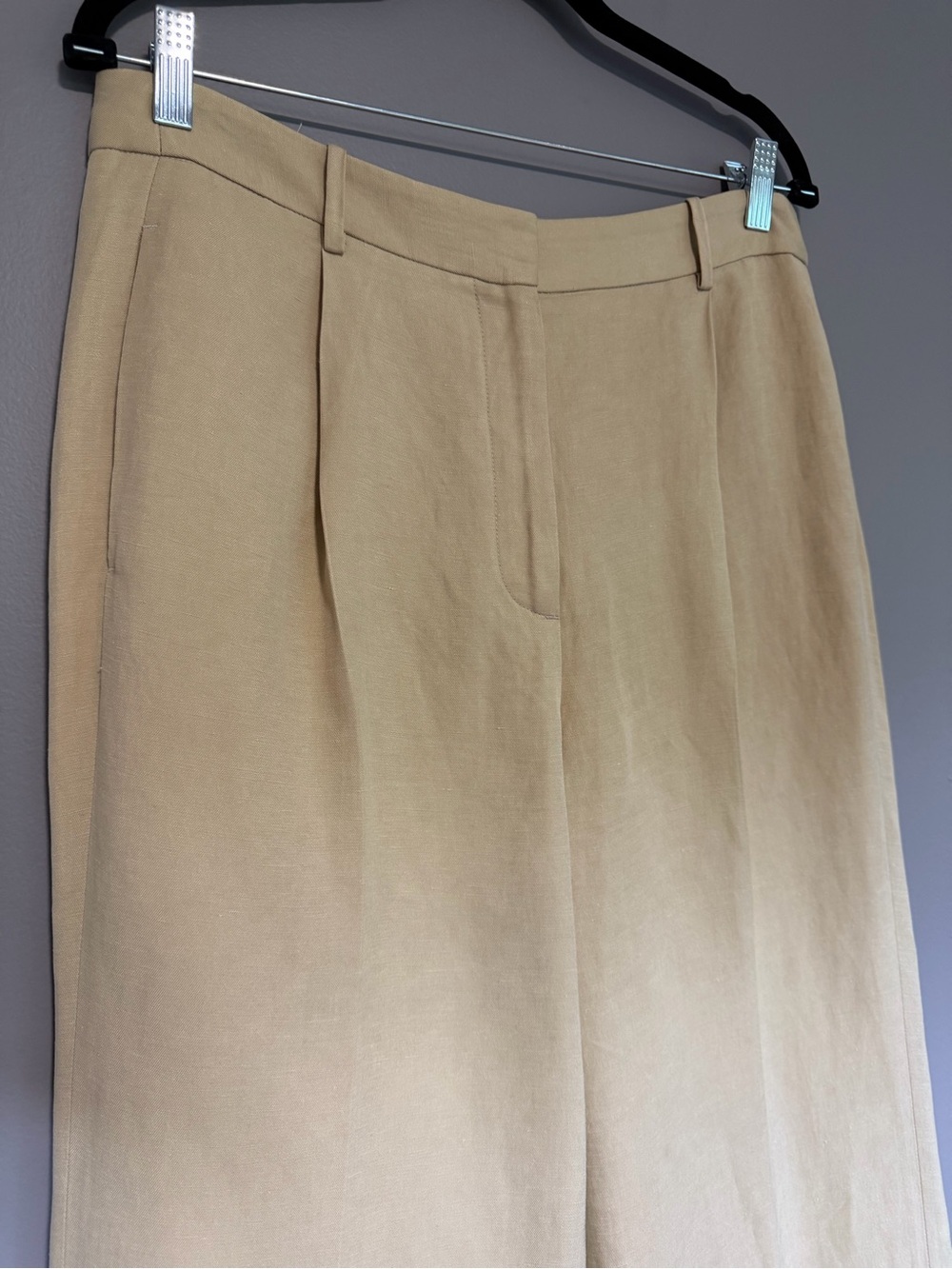 Nili Lotan Dayton Linen Silk Blend Wide Leg Trouser Pants - Picture 7 of 16